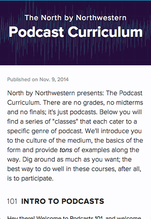 alex duner's podcast curriculum